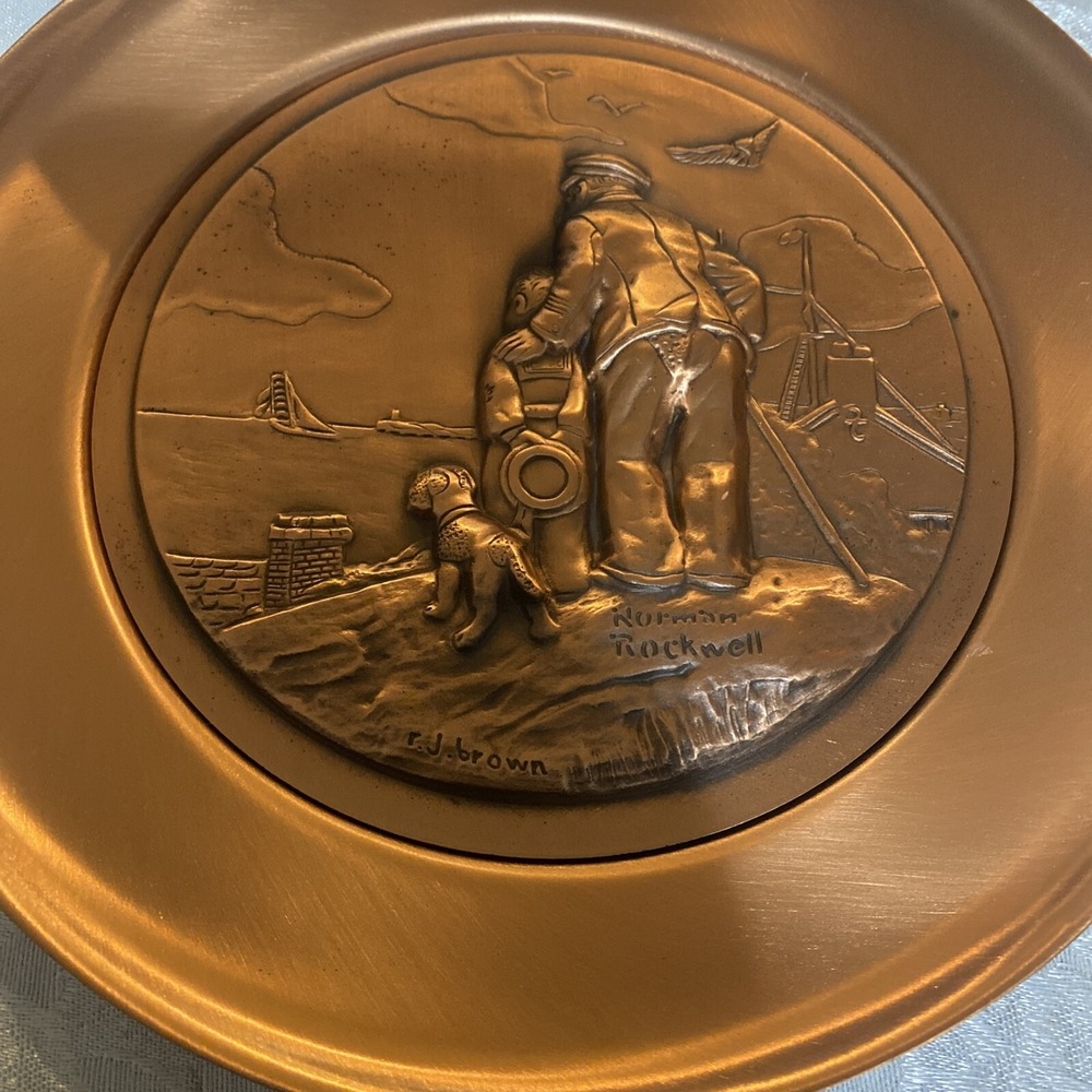 1977&78 COPPER PLATES -‎ YANKEE DOODLE & LOOKING OUT TO SEA Creative World - Picture 3 of 5